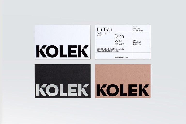 Kolek Porcelain Tiles business card