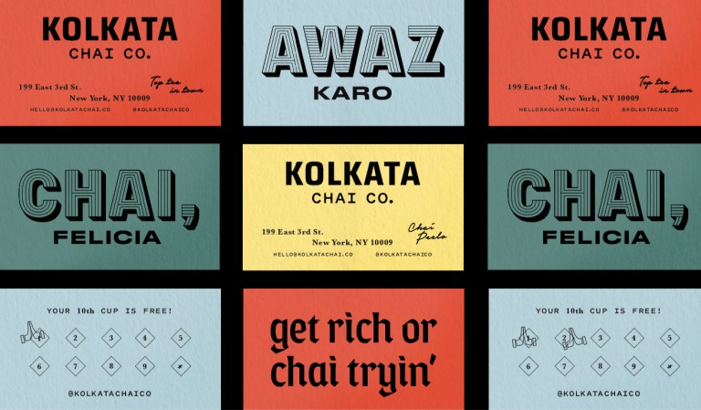 Kolkata Chai Co business card