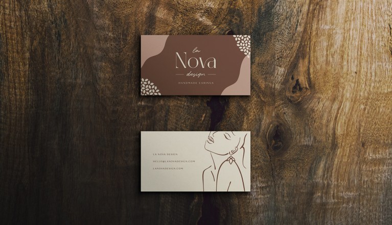 La Nova jewellery business card