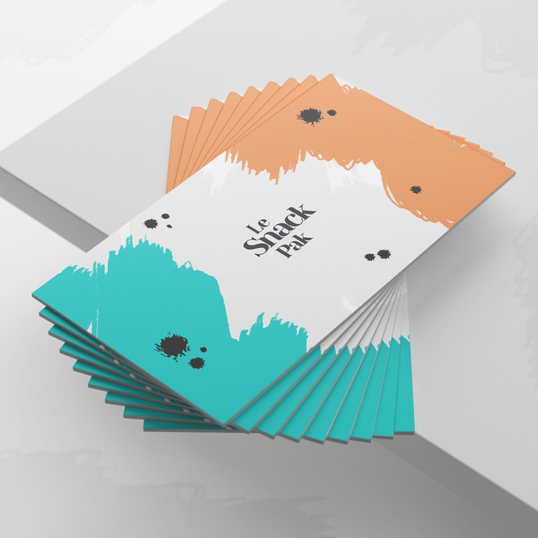 Le Snack Pak business card