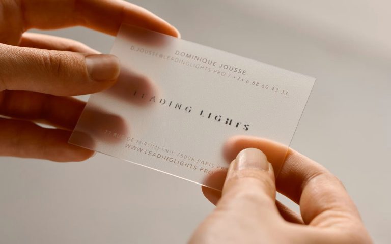 Leading Lights business card