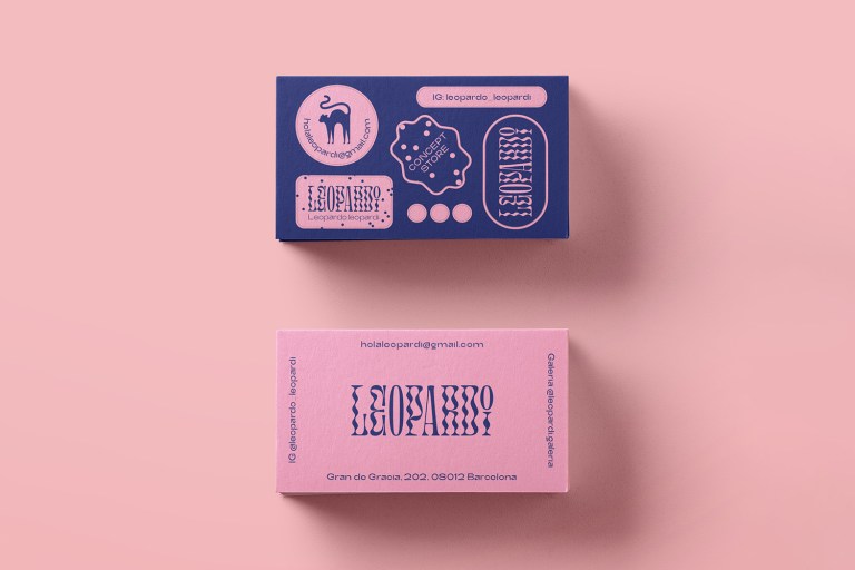 Leoparo leopardi store business card
