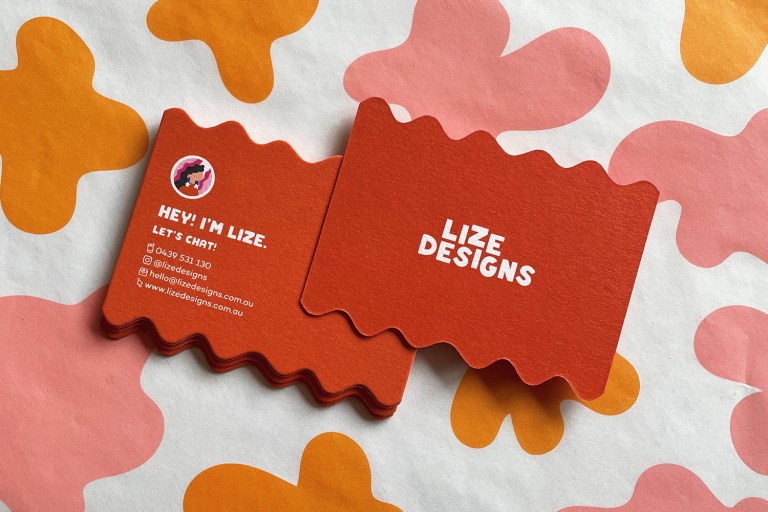 Lize Designs business card
