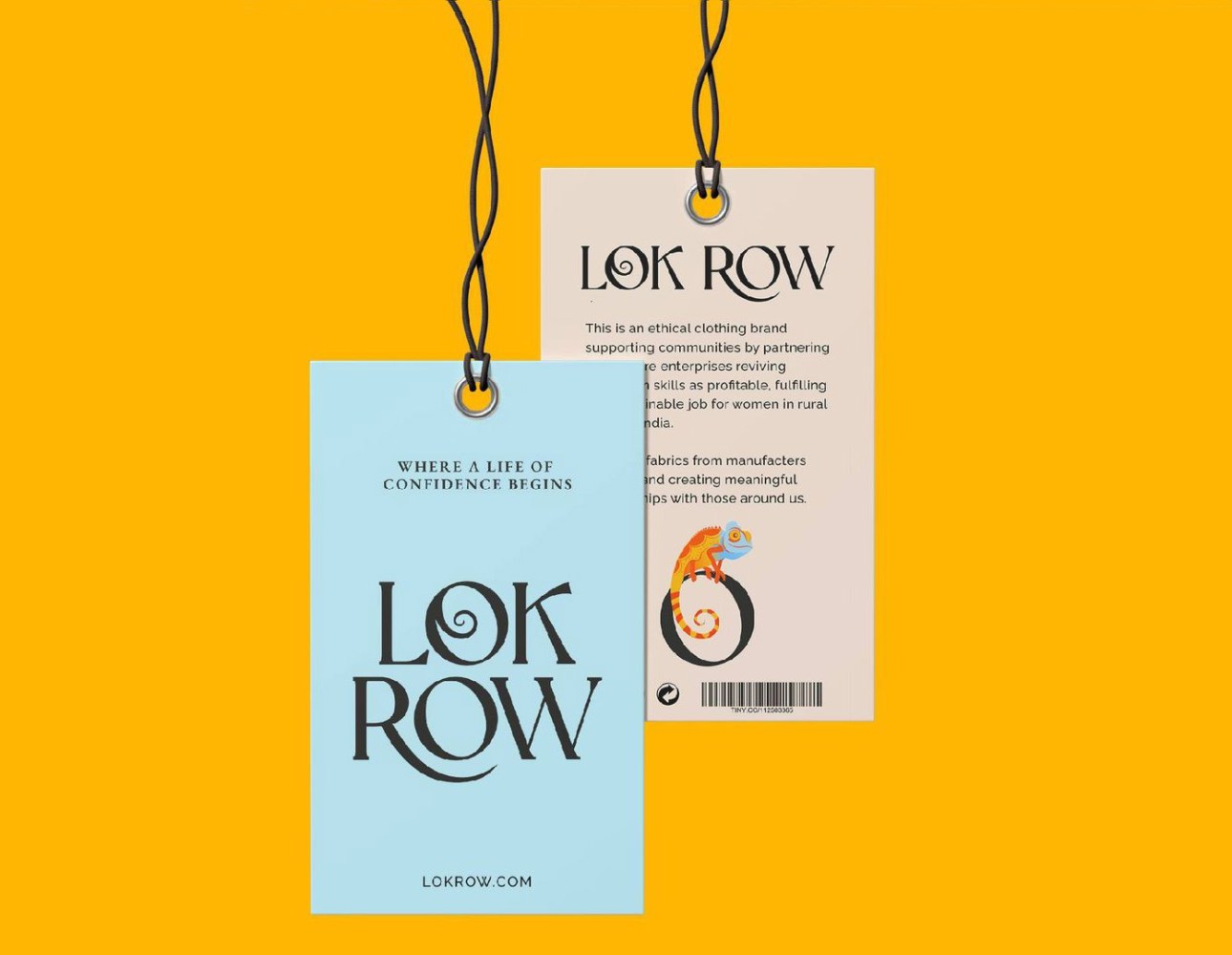 Lok Row clothing tags