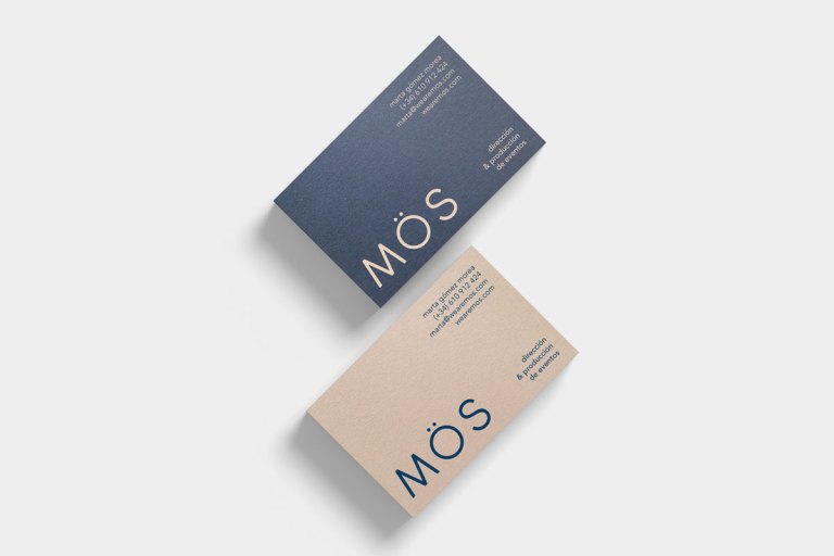 MÖS event planner business cards