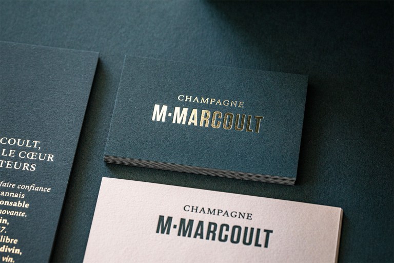 M Marcoult business card