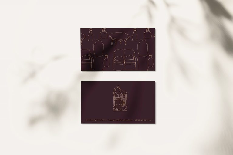 Maison N business cards