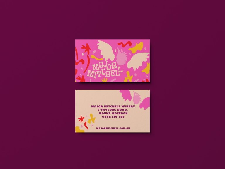 Major Mitchell business card