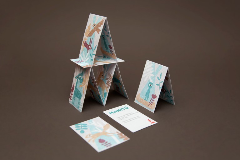 Manitú Toy Store business cards