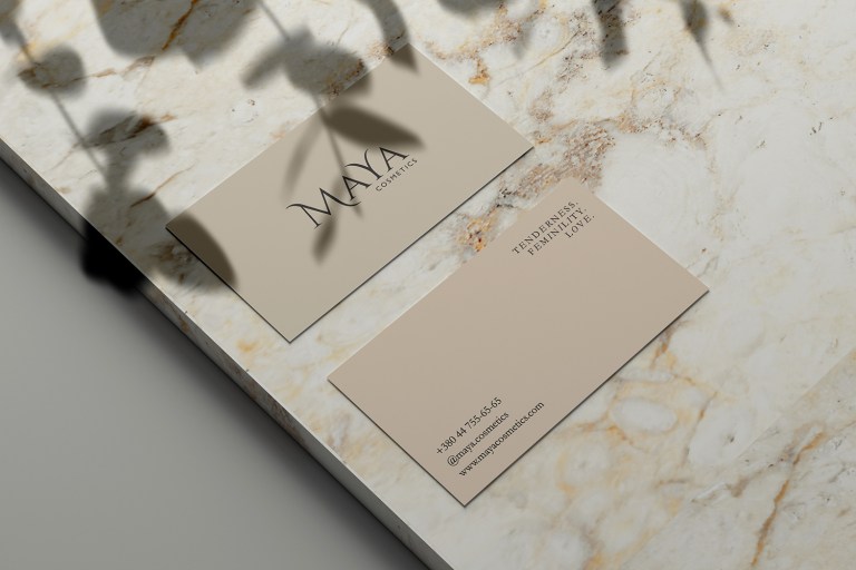 Maya business cards