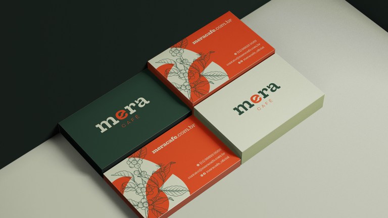 Mera Cafe business card