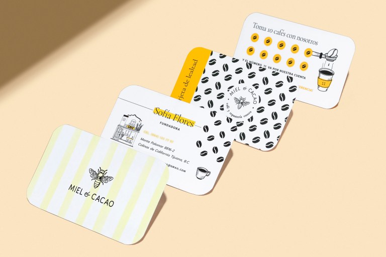 Miely & Cacao business cards