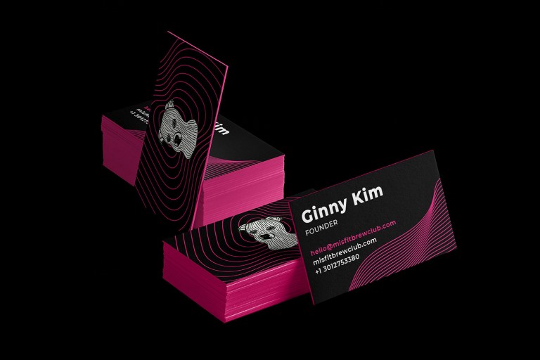 Misfit Brew Club business cards