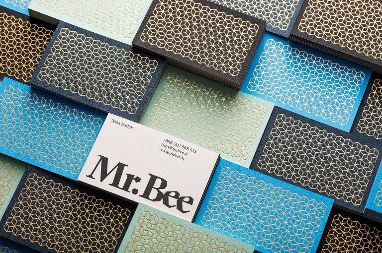 Mr Bee business card