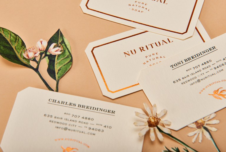 Nu Ritual Skincare Business Card