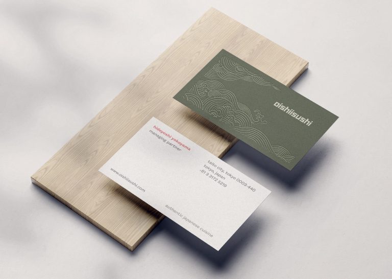 Oishii Sushi business card