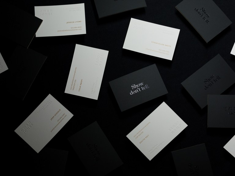 Owen Jones Design Agency Business Card