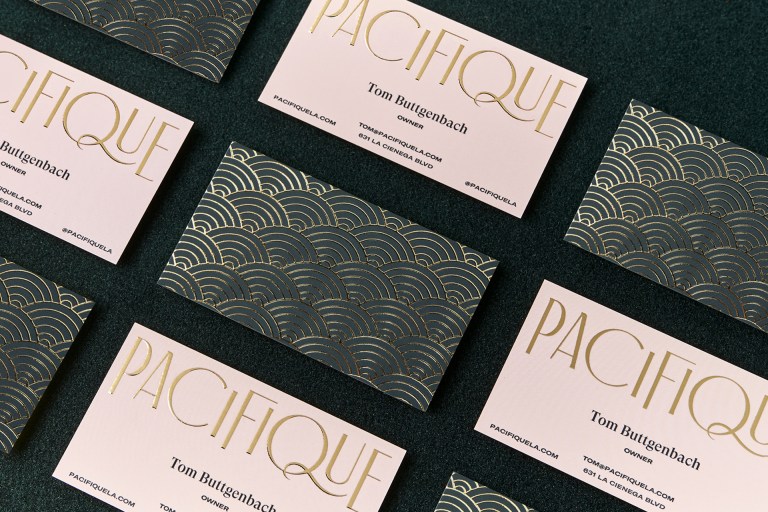 Pacifique business cards