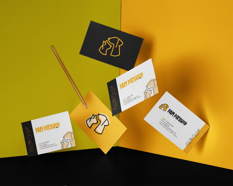 PAM Petshop business cards