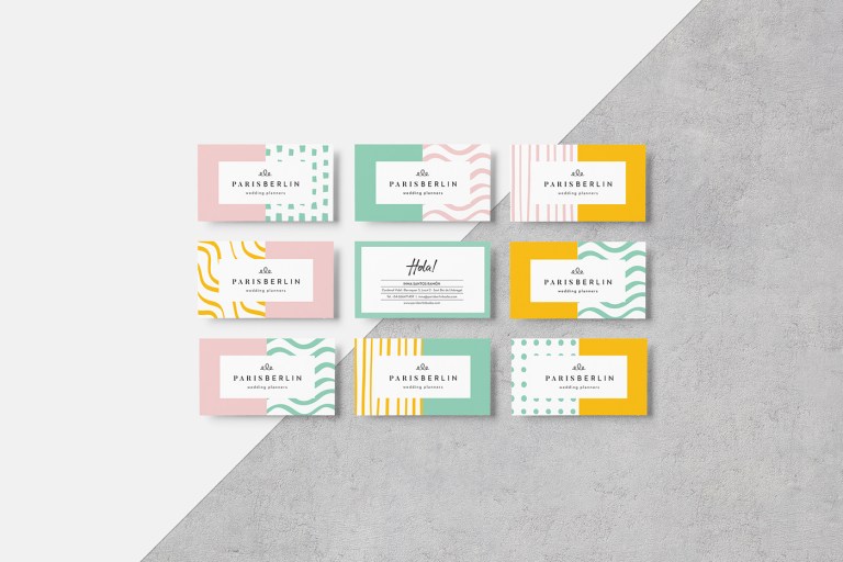 ParisBerlin Wedding Planners business cards