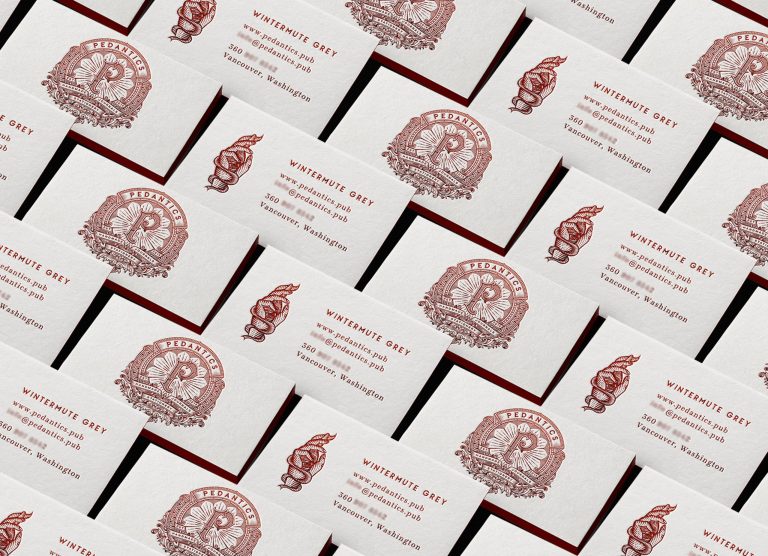 Pedantics Business Cards