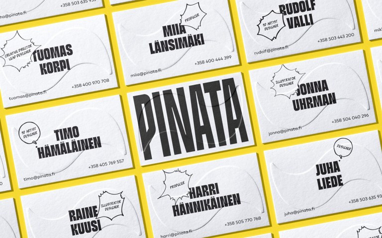 Pinata business cards