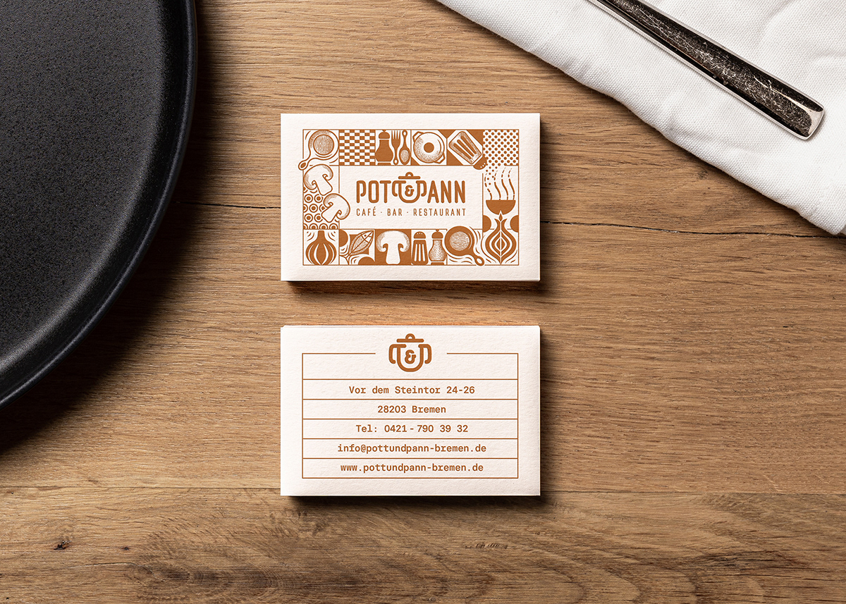 Pott & Pann business cards