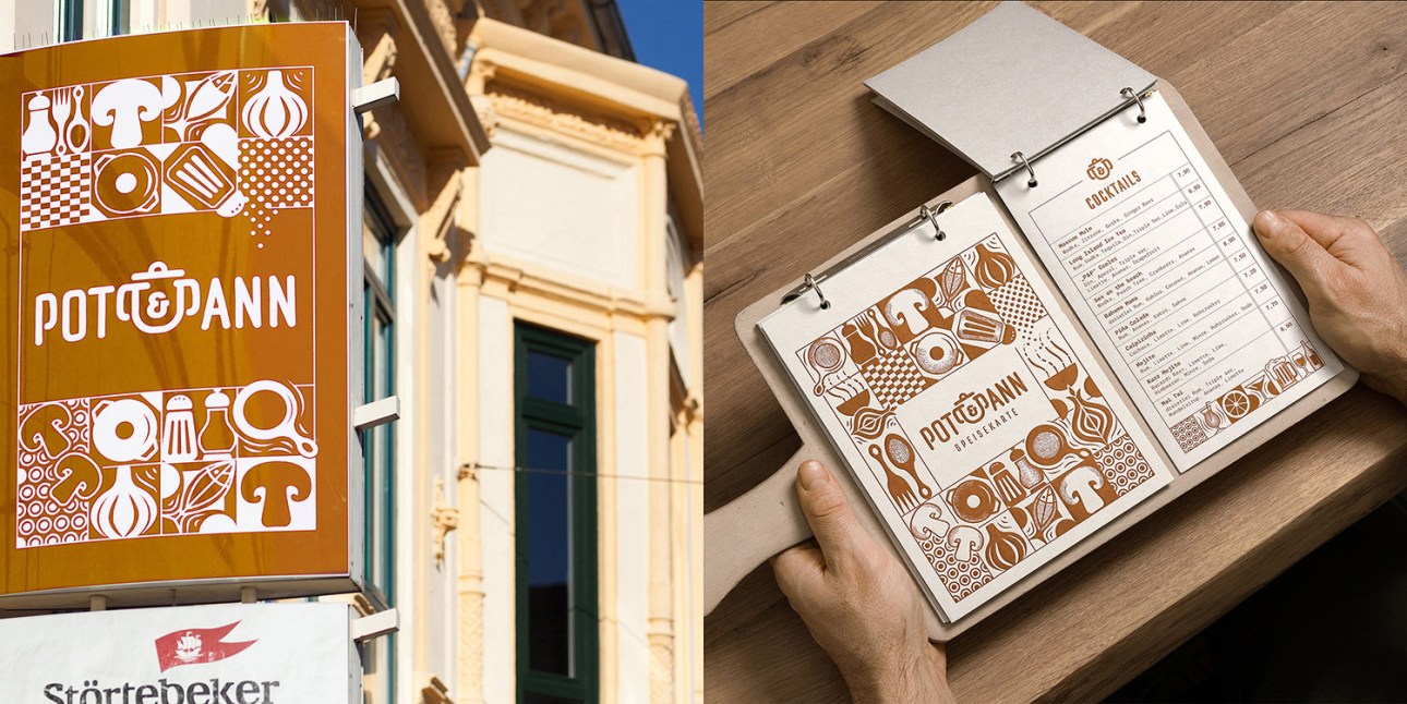 Pott & Pann signboard_menu