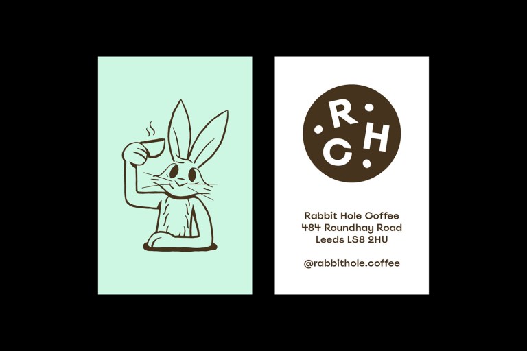 Rabbit Hole Coffee business cards