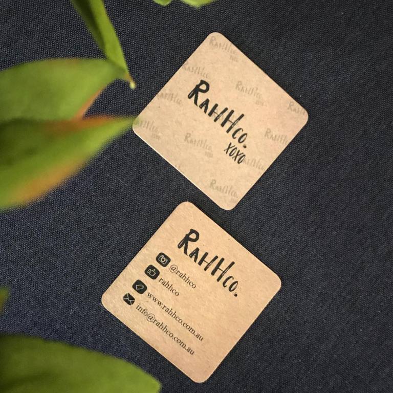 Rahhco baby wear business cards