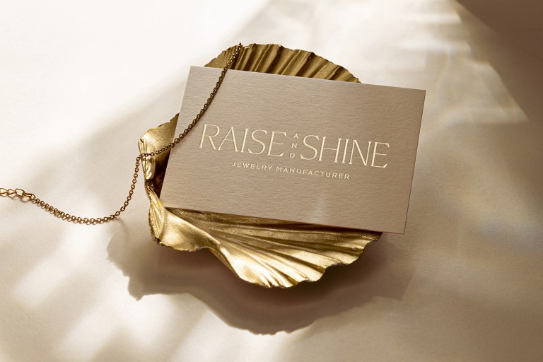 Raise and Shine Jewelry business card