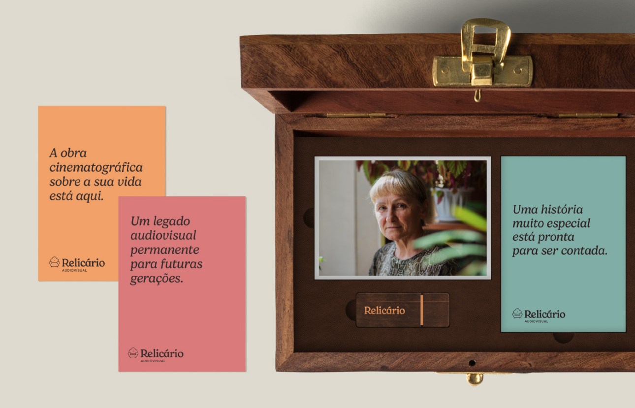 Relicário Audiovisual brand identity