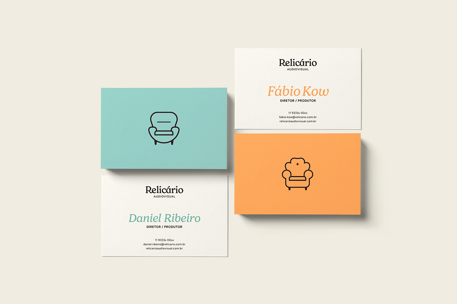 Relicário Audiovisual business cards
