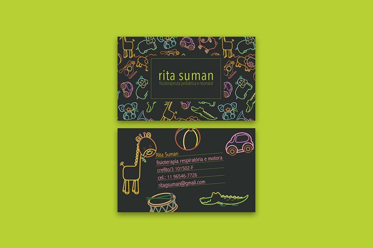 Rita Suman Physiotherapist Business Card