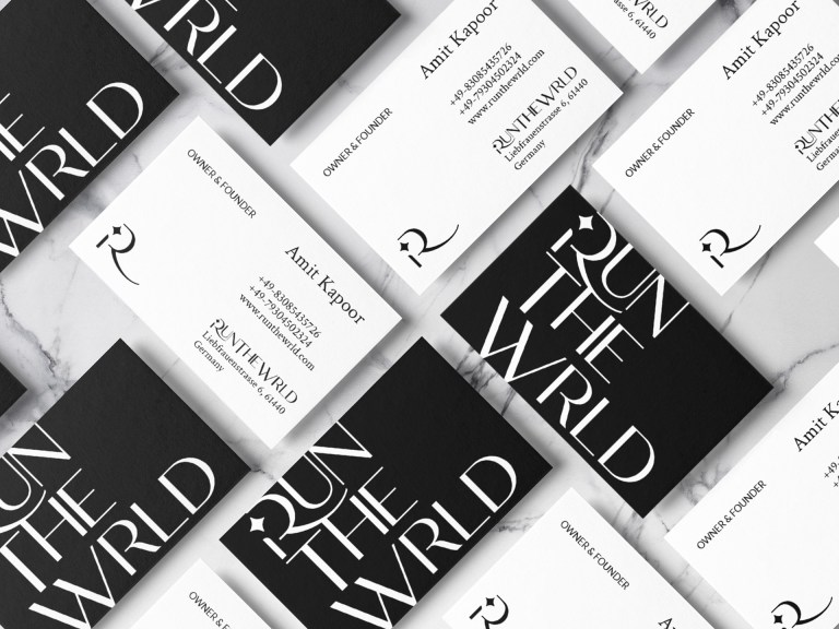 RunTheWrld Jewelry business cards