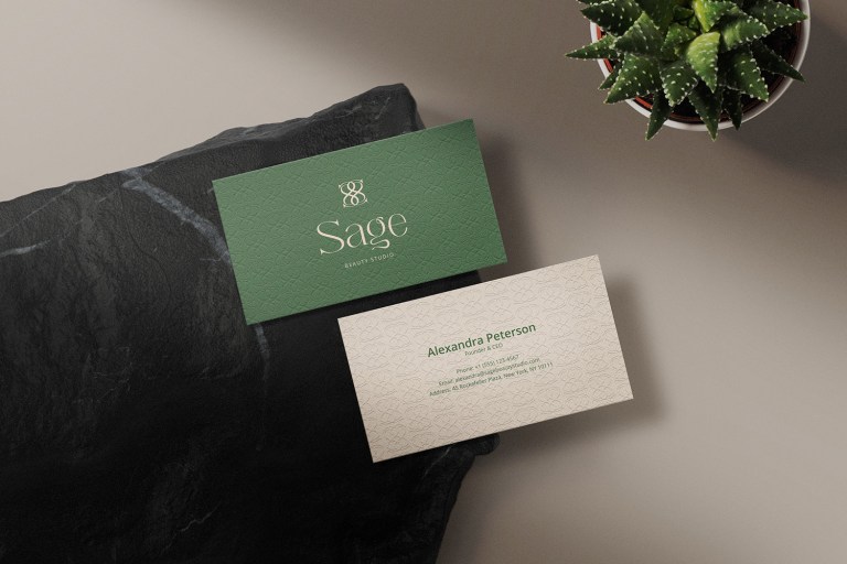 Sage Beauty Studio business cards