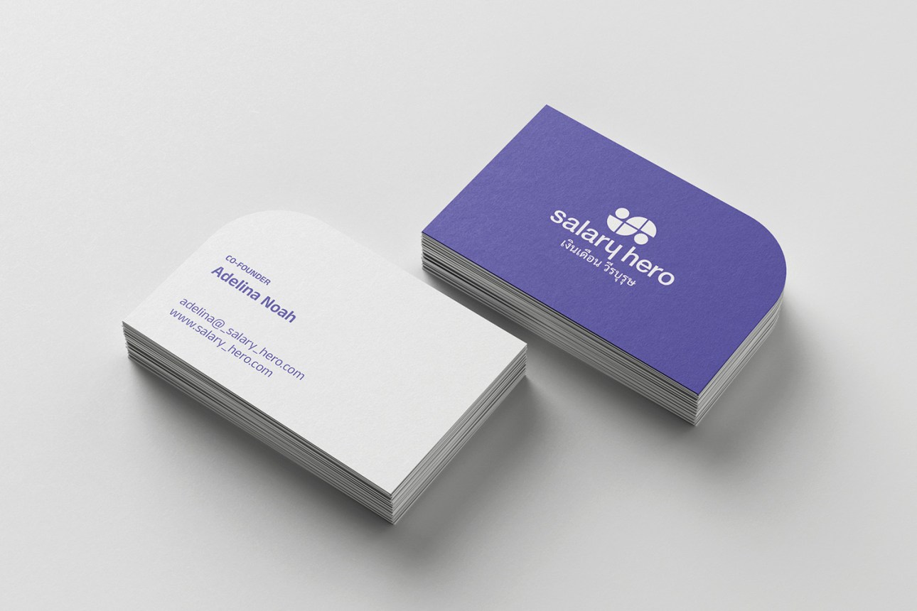 Salary Hero financial platform business cards
