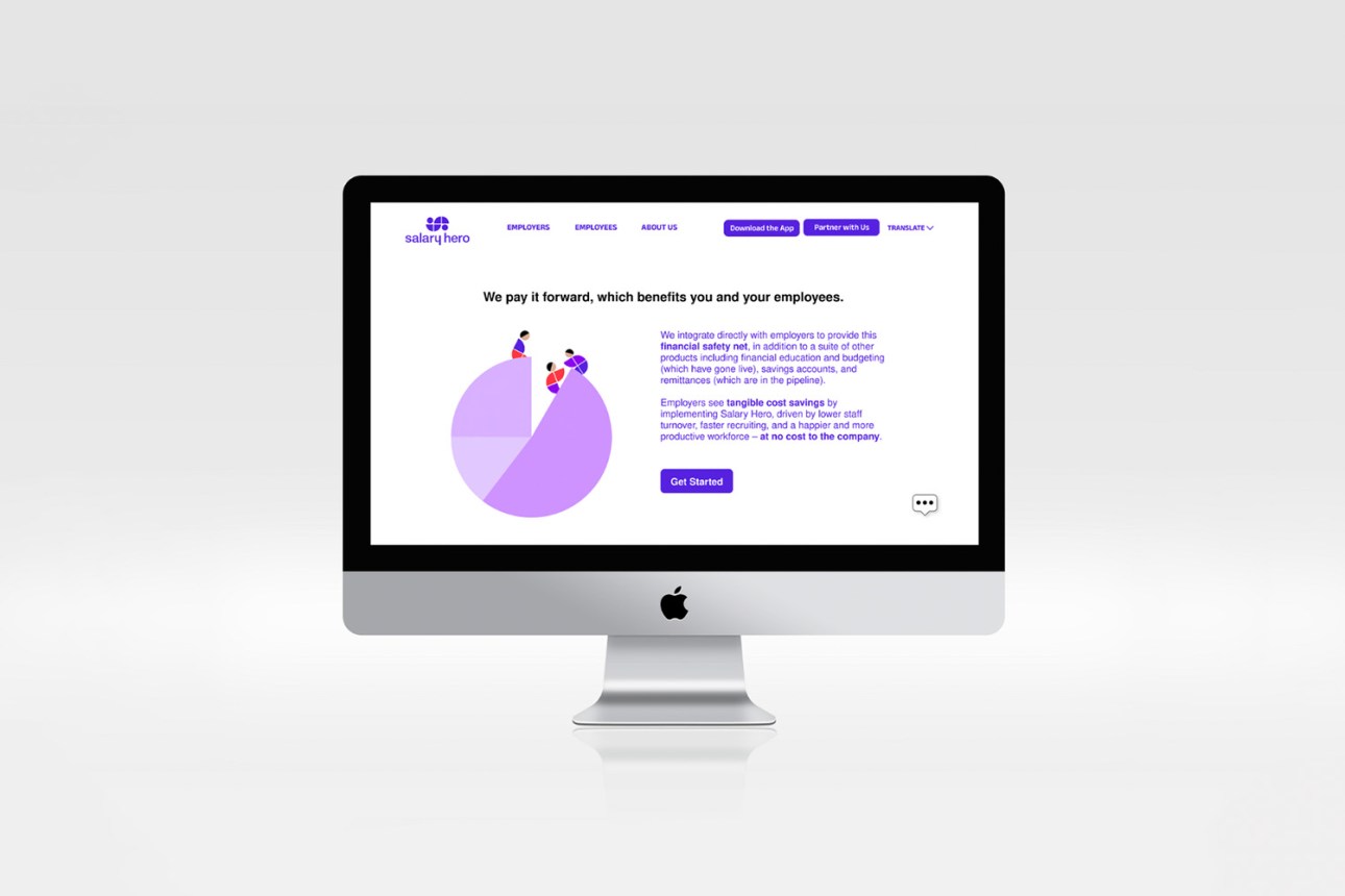 Salary Hero financial platform website