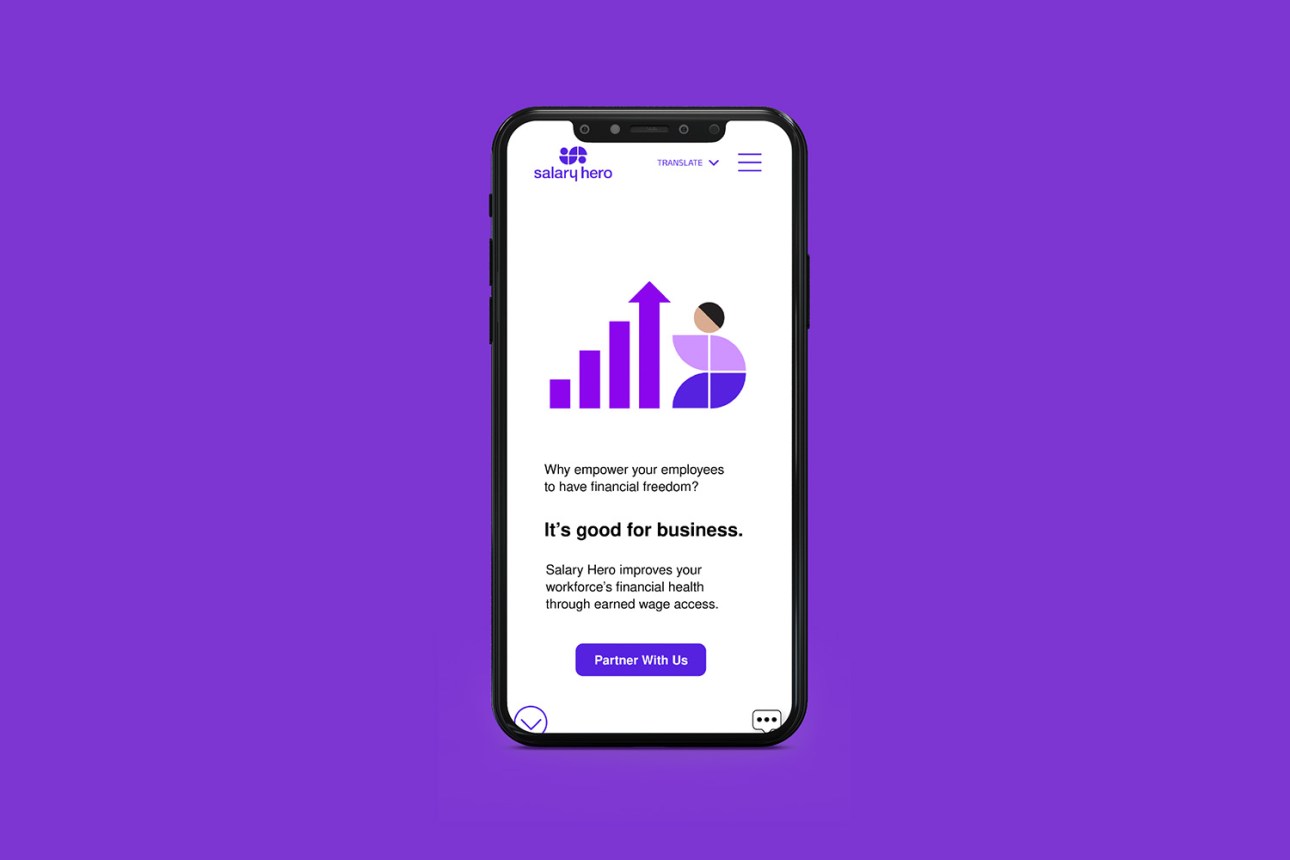 Salary Hero financial platform_mobile view