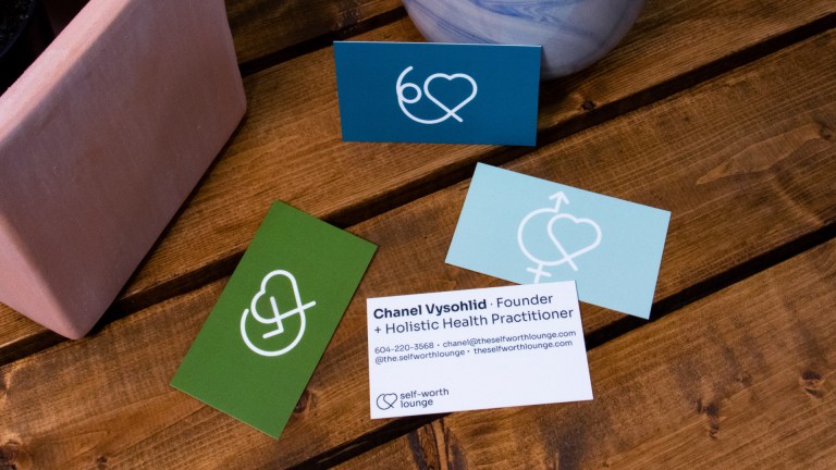 Self Worth Lounge business card