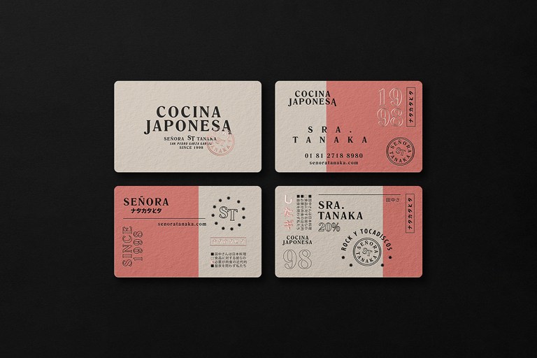 Señora Tanaka Japanese Restaurant Business Card