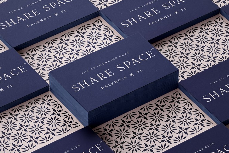 Share Space coworking space business cards