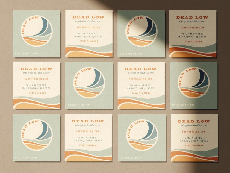 Shop Dead Low Mens Wear business card