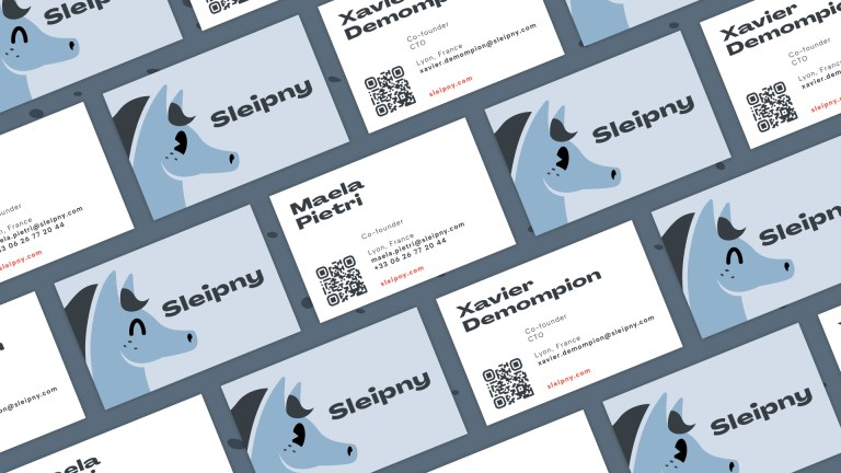 sleipny horse catalogue app business cards
