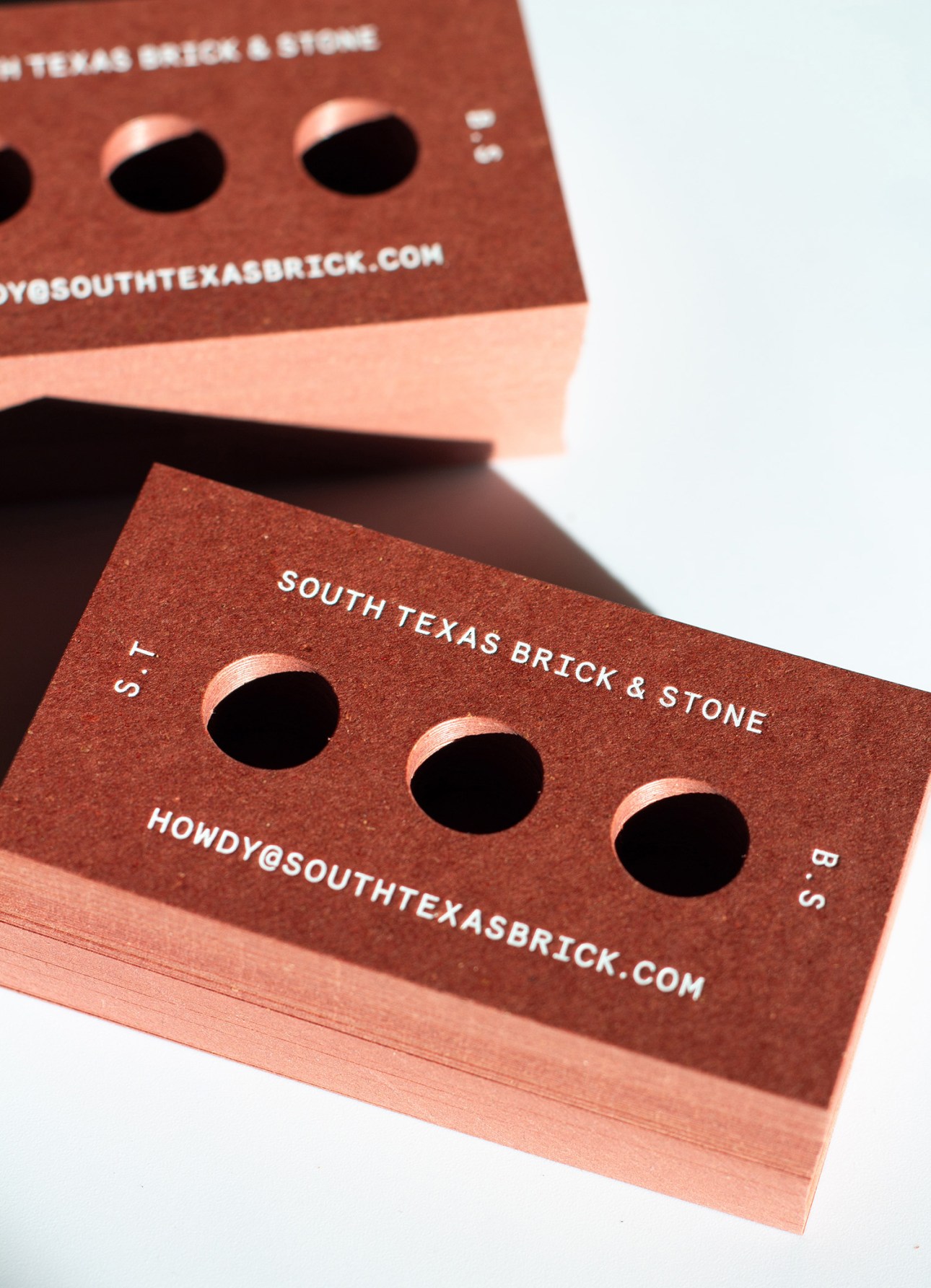South Texas Brick business card