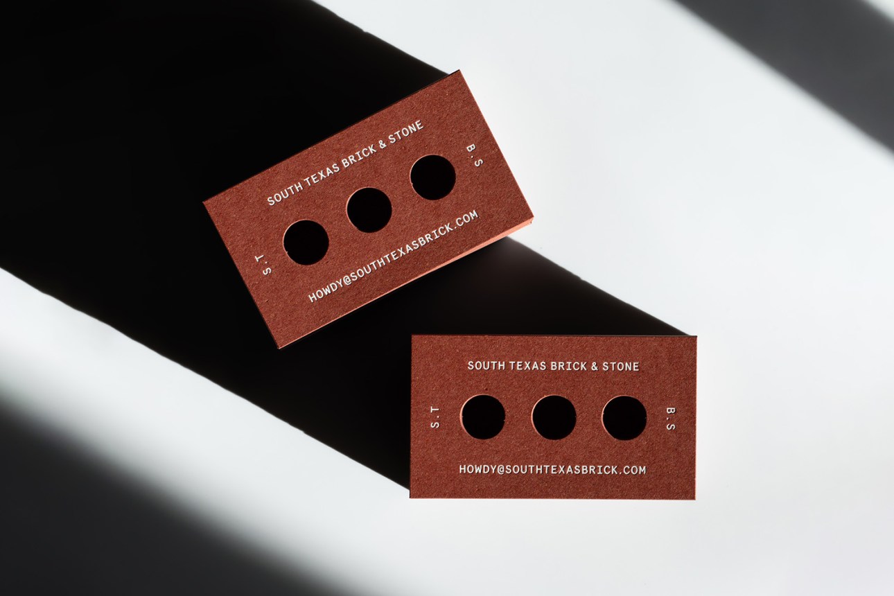 South Texas Brick business cards