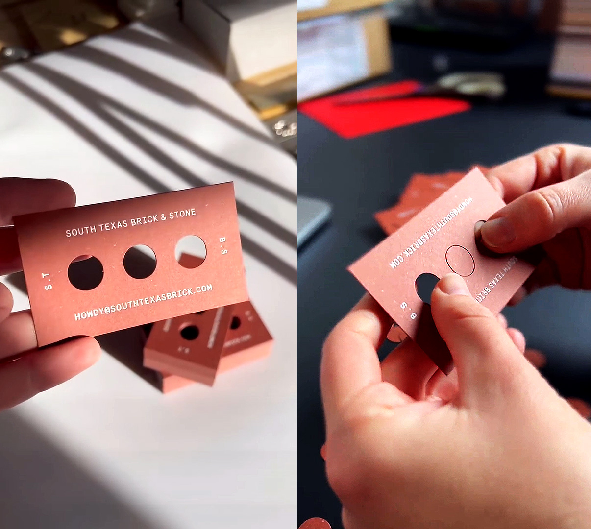 South Texas Brick_holes in business cards