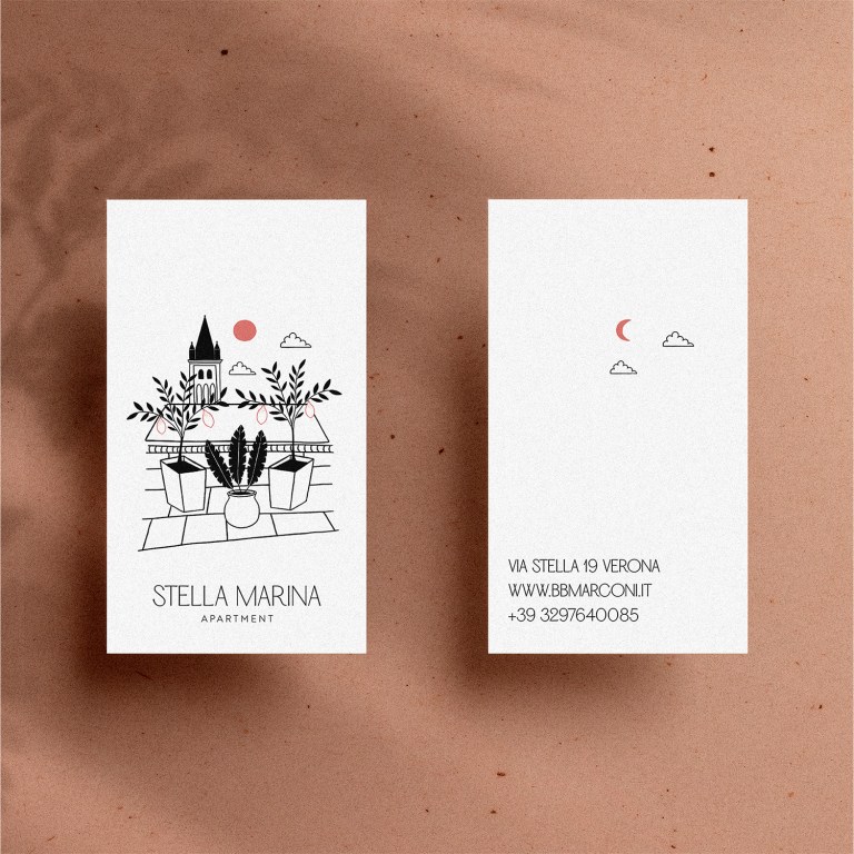 Stella Marina hotel business card