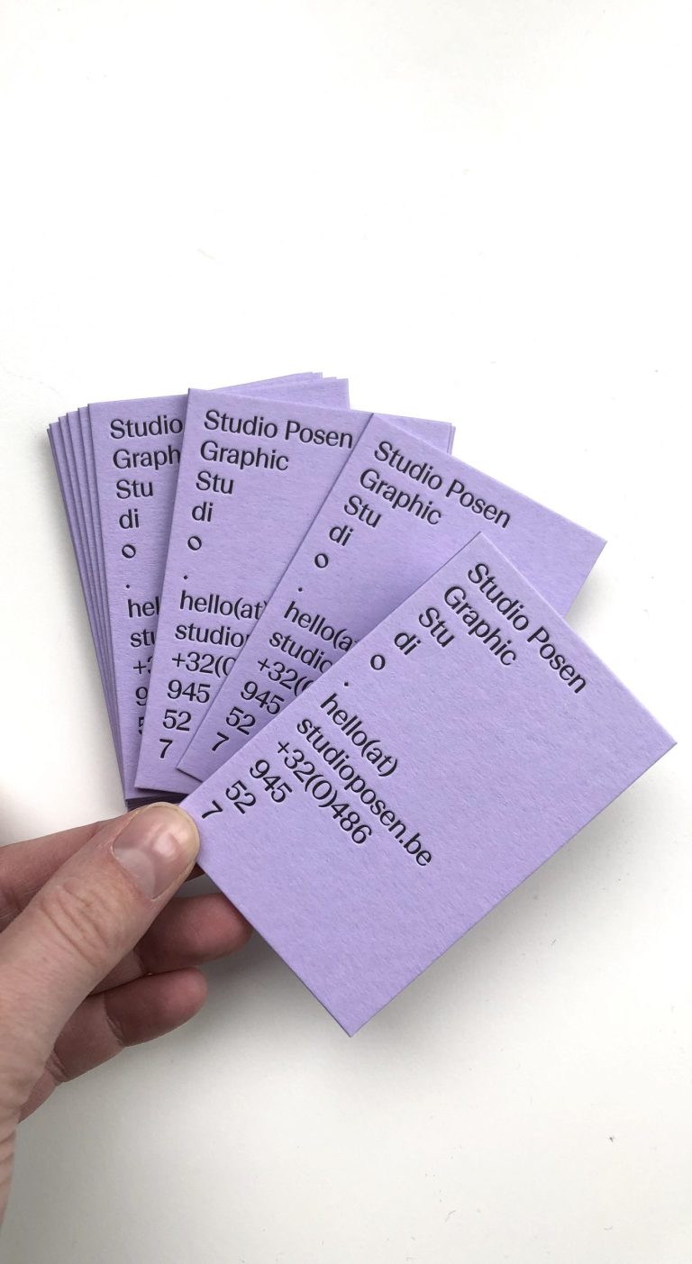 Studio Posen business card