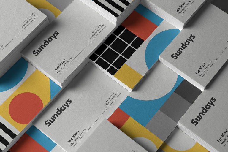 Sundays Gin business cards